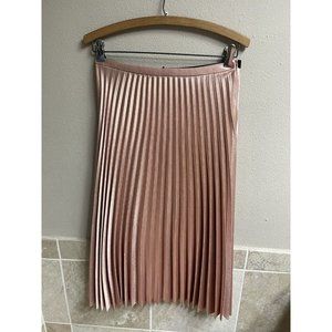 Handmade Pleated Maxi Skirt Pink Ballet Core Approximately Size 8 Midi